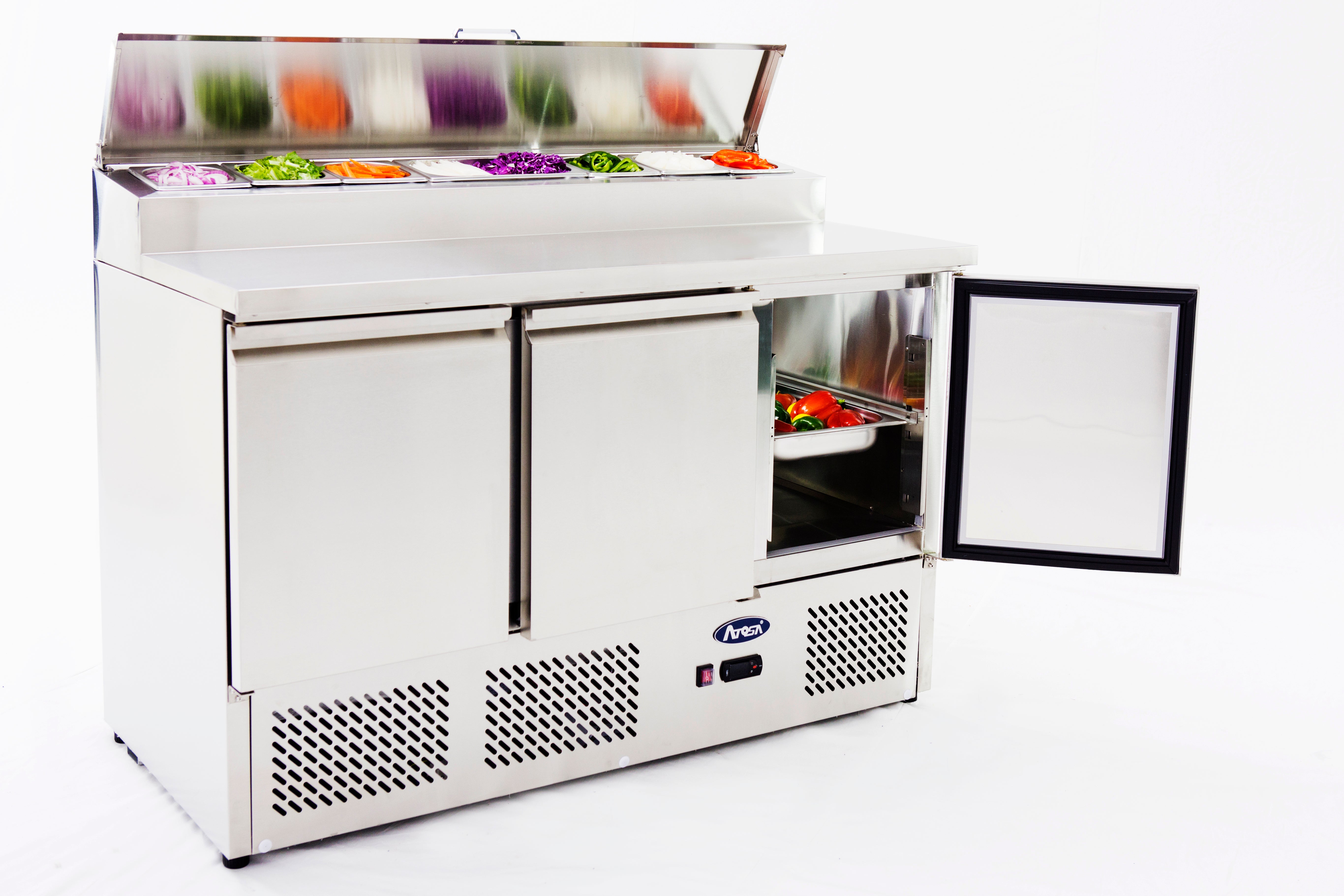 【ESL Series】3-Door Refrigerated (Cold) Table for Salad/Sandwich Preparation