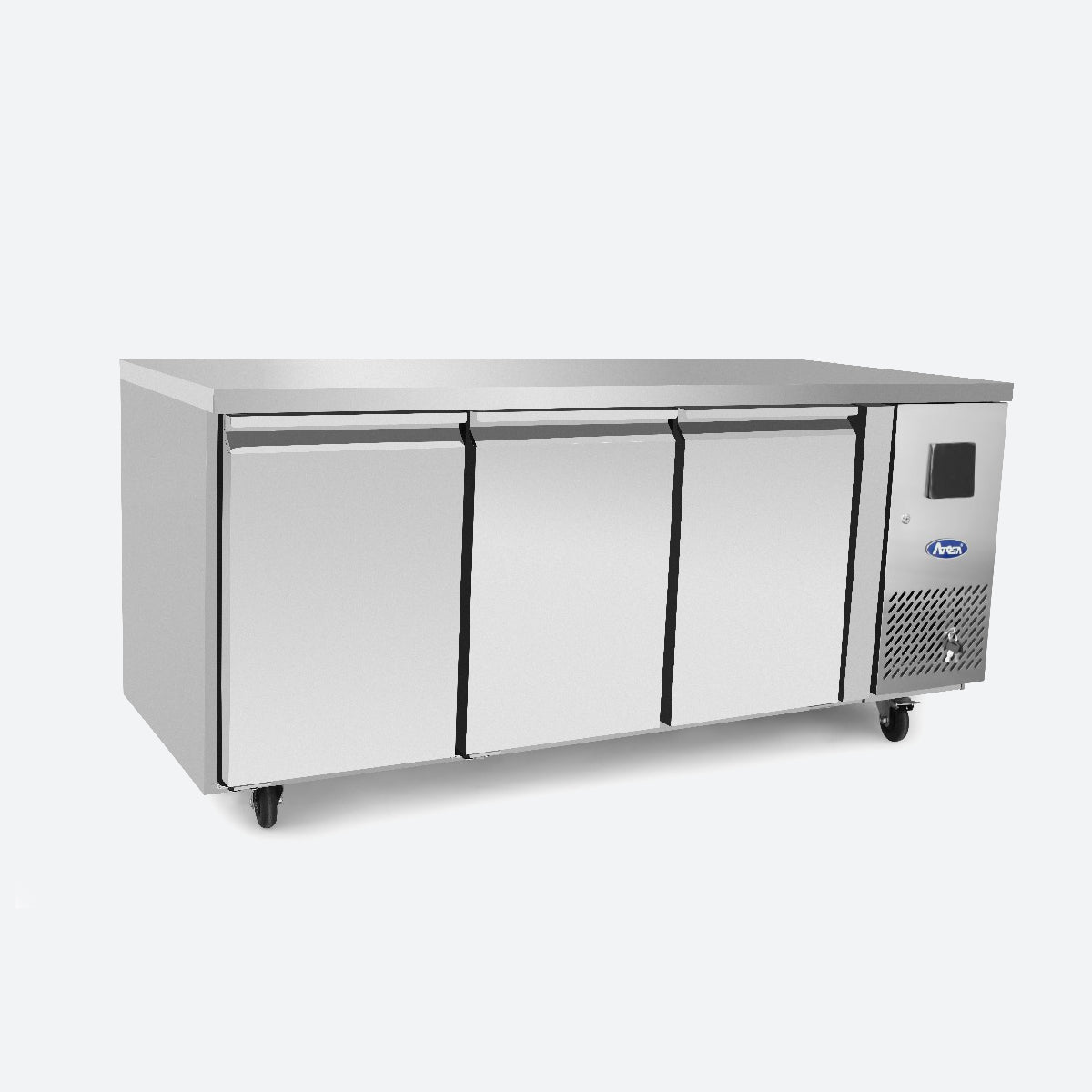 【Seria EPF】Masa Congelator Profesional cu 3 Uși și Blat cu Bară Antistropire - Atosa Romania