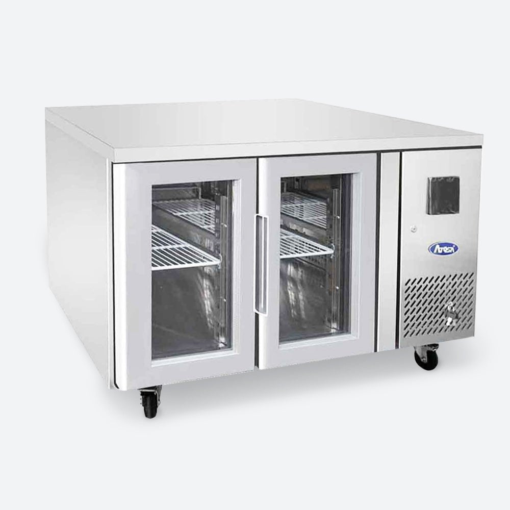 【Seria EPF】Masă Frigorifică (Rece) cu 2 Uși de Sticlă și Blat de Lucru - Atosa Romania