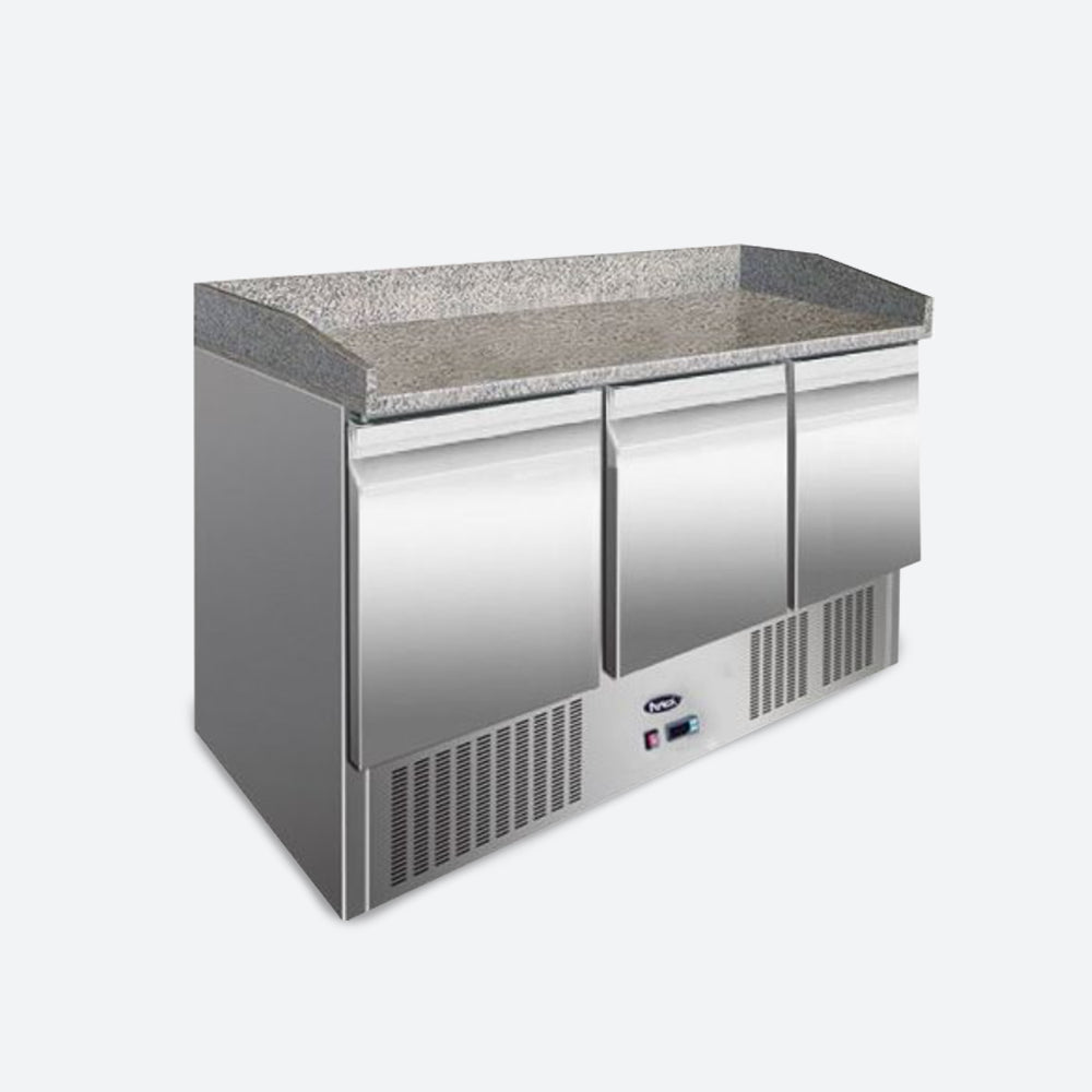 【Seria ESL】Masă Frigorifică (Rece) cu 3 Uși pentru Pregătirea Pizzei - Atosa Romania